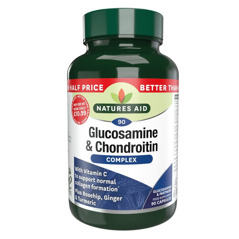 Natures Aid Glucosamine & Chondroitin Complex 90 caps (Better Than Half Price)